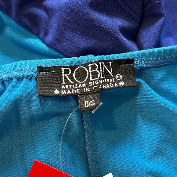 PONCHO, JERSEY, NAVY & ROYAL BLUE, ONE SIZE, CANADIAN MADE!, ARTIZAN BY ROBIN - Picture 8 of 8